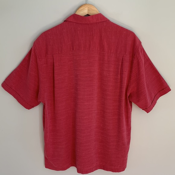 Jamaica Jaxx 100% Silk Short Sleeve Casual Button Up Shirt - Picture 7 of 12